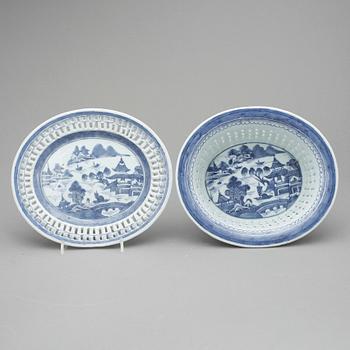 GALLERSKÅL, porslin, Qing dynastin, 1800-tal.