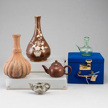 A group of five objects, Southeast asian, China.