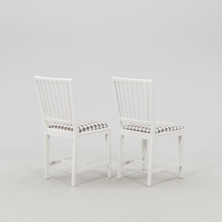 Chairs, 6 pieces "Leksand," late 20th century.