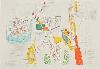 ROBERTO MATTA, mapp, "5 litographies", signerade och numrerade 47/100.