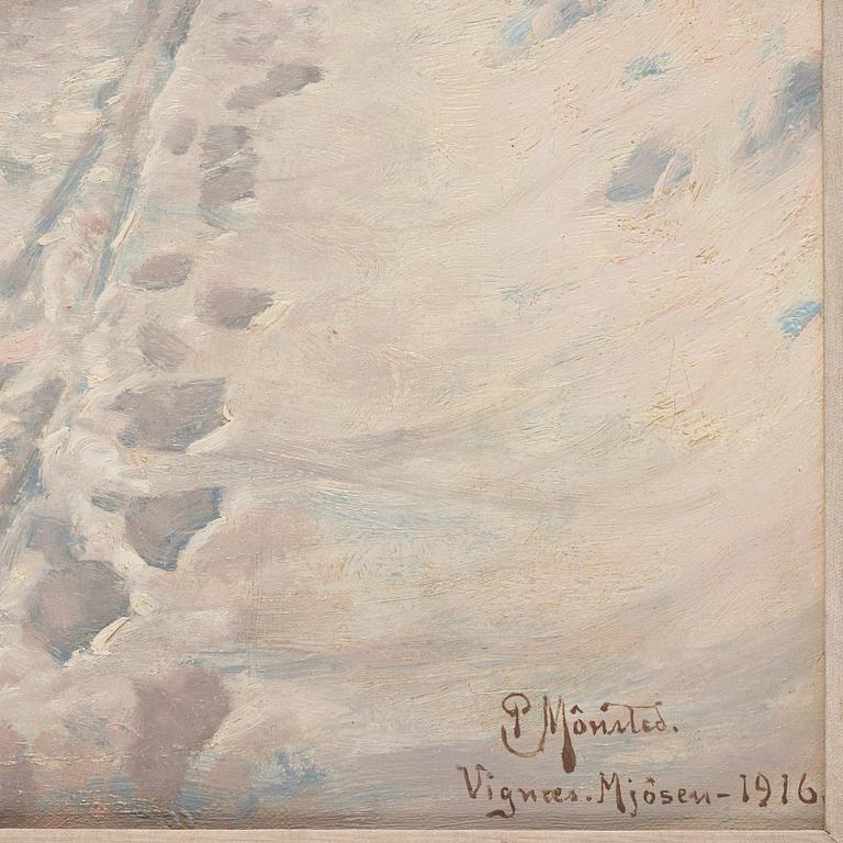 Peder Mork Mönsted, Winter scene from Vignaes.