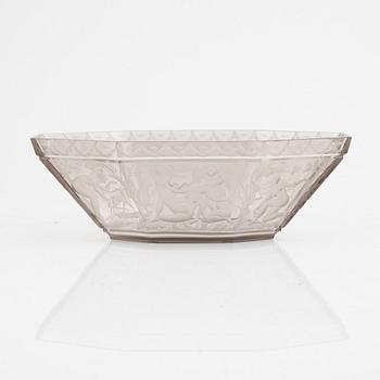 Simon Gate, a 'Paradis' glass bowl, Orrefors.