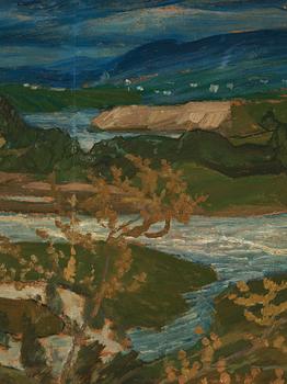 Helmer Osslund, Summer evening in Ådalen.