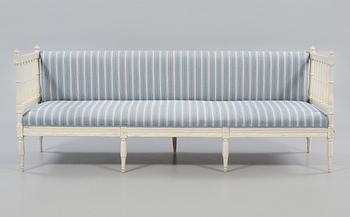 SOFFA, sengustaviansk, omkring år 1800.