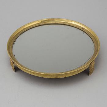 TABLE PLATEAU, empire, probably France. First half of the 19th century.