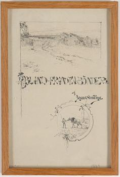 NILS KREUGER, indian ink on paper, signed NKrgr and inscribed n:o 153. Later date 1889 in pencil.