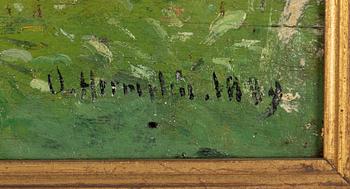 Olof Hermelin, Landscape with a figure in a canoe.