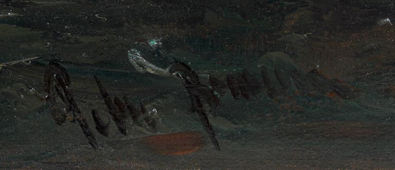 PIETER HENDRIK BROUWER, olja på duk, sign.