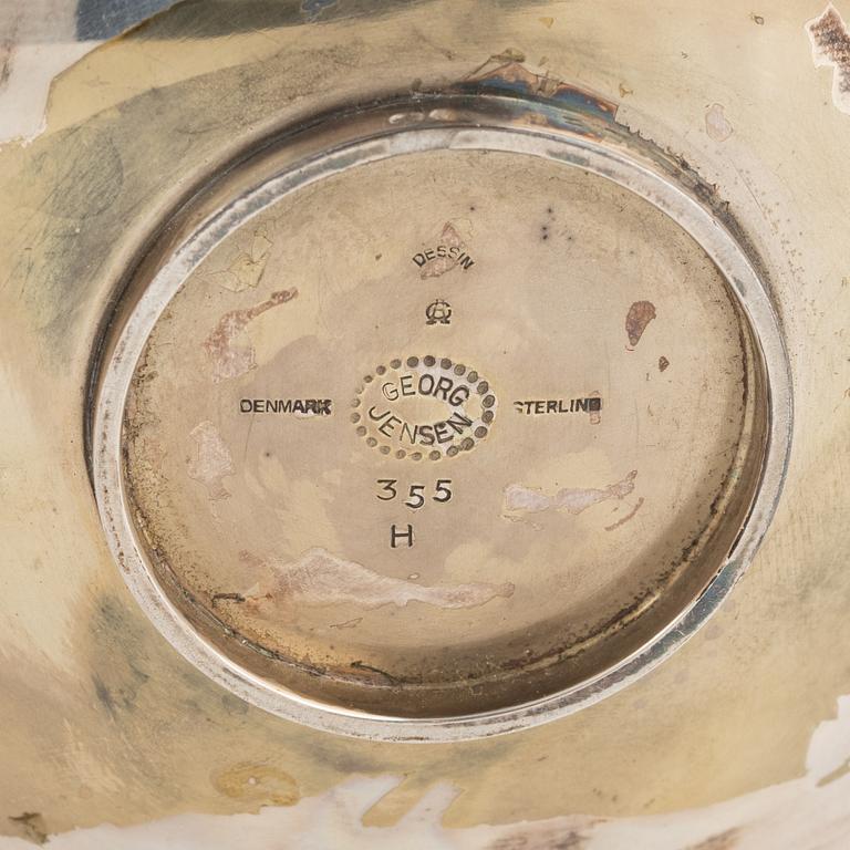 Gundorph Albertus, a sterling silver dish, model 355, Georg Jensen 1945-1977, Copenhagen, Denmark.