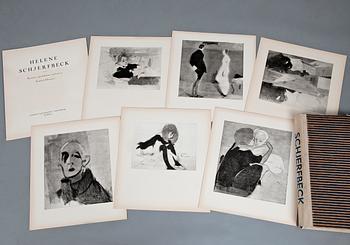 469. Helene Schjerfbeck, FOLDER WITH REPRODUCTIONS. 48 PCS.