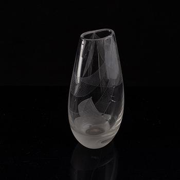 Vicke Lindstrand, vas, glas. Kosta, 1950-tal.
