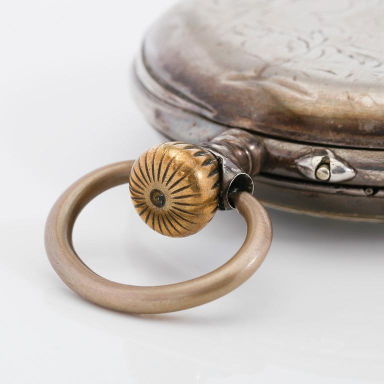 FICKUR, silver, omkring år 1900.
