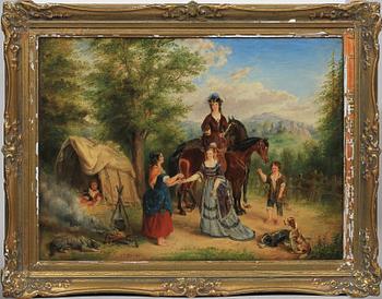 EDWIN FREDERICK HOLT, olja på duk, sign  o dat 1873.