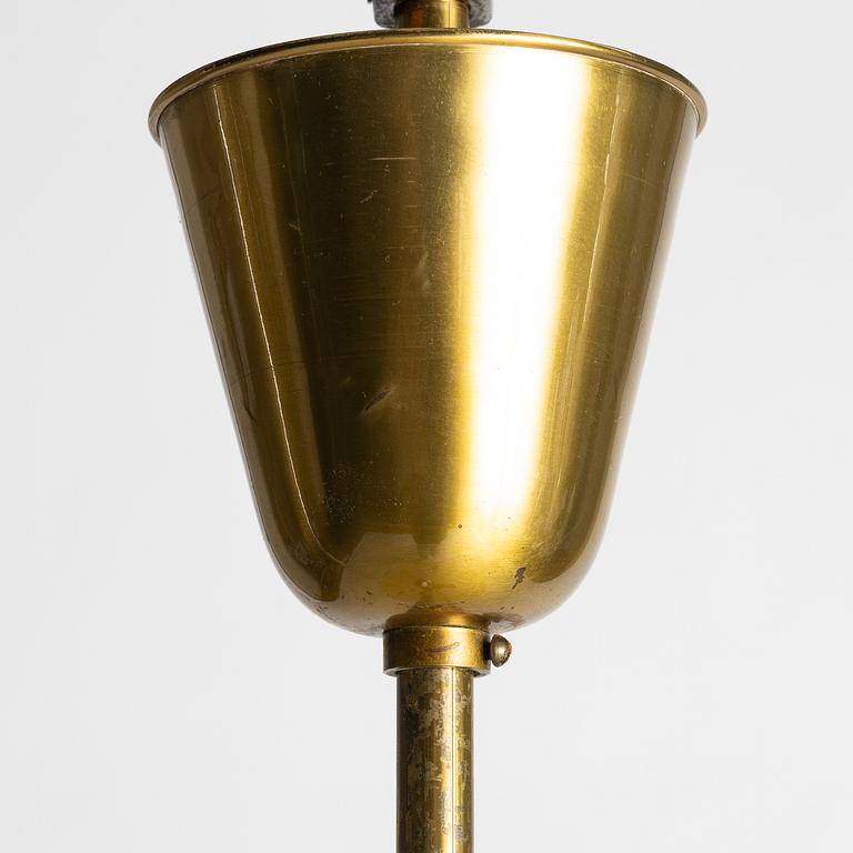 Birger Ekman, a Swedish Modern ceiling lamp, Glössner Co, 1940s.