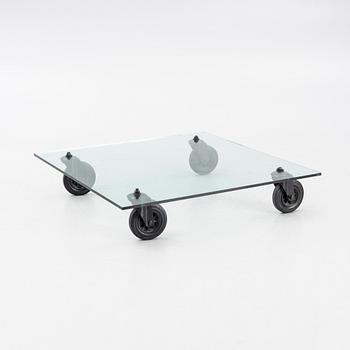 Gae Aulenti, Coffee table, “Tavolo con Ruote”, Fontana Arte, Italy, late 20th/early 21st century.
