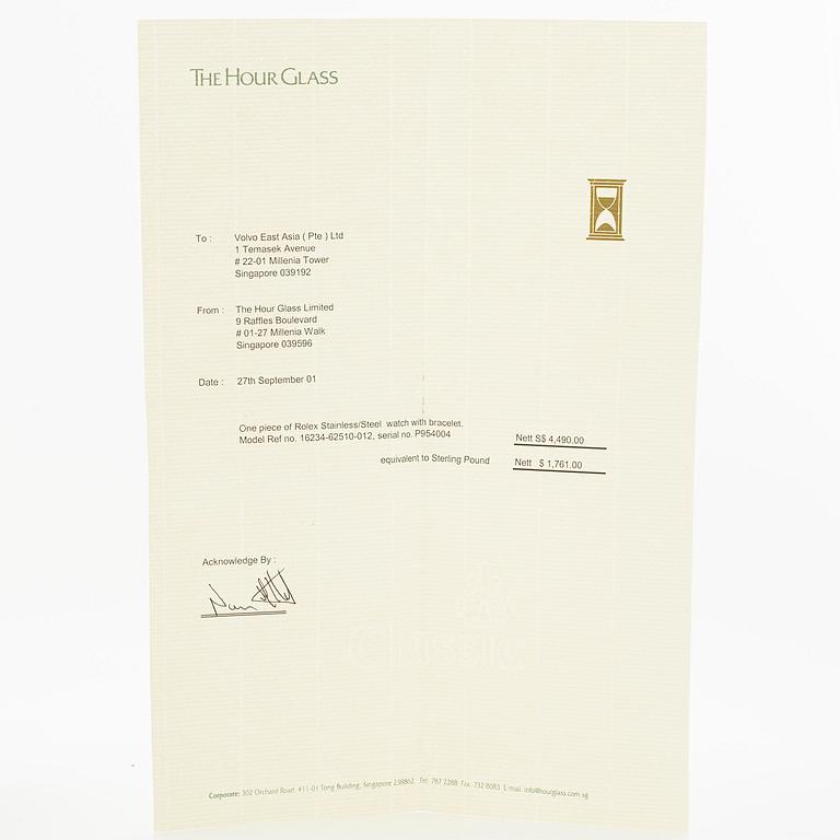 Rolex, Datejust, "Volvo", ca 2001.
