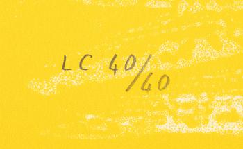 Lena Cronqvist, litografi, signerad och numrerad LC 40/40.