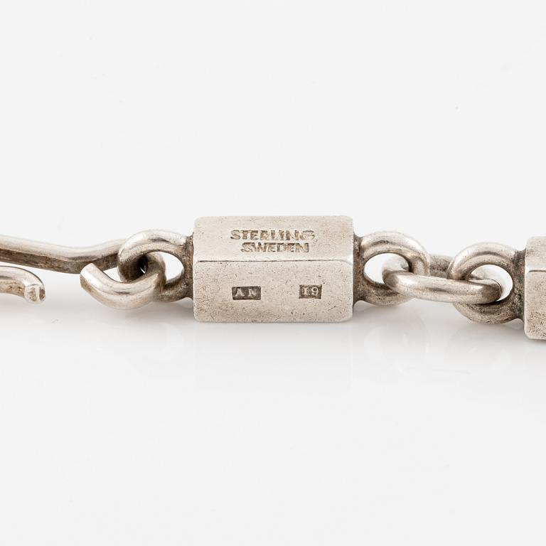 Wiwen Nilsson, necklace, sterling silver, Lund 1959.