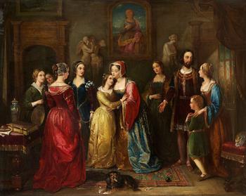 358. Ambrosini Jerôme, Drottning Mary av Skottland möter Marie.