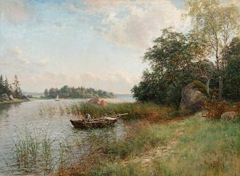 Berndt Lindholm, SOMMARLANDSKAP FRÅN ÖSTRA NYLANDS SKÄRGÅRD.