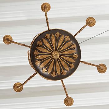 Ampel, för sex ljus, Sverige, 1800-talets första hälft, Empire.