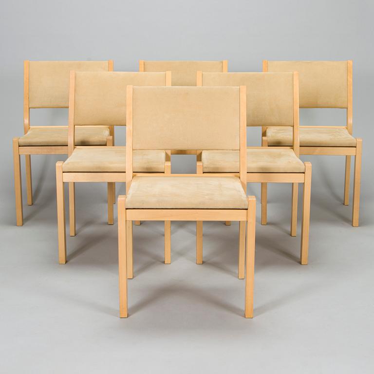 Alvar Aalto, stolar, 6 st, Artek, 2004.