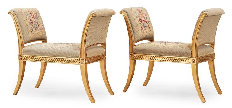 BANKETTER, ett par. Sengustavianska, 1700-talets slut.