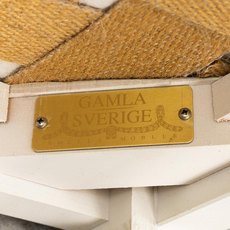 Fåtölj, sk "Gripsholmsmodell", Åmells Möbler, 1900-talets andra hälft.