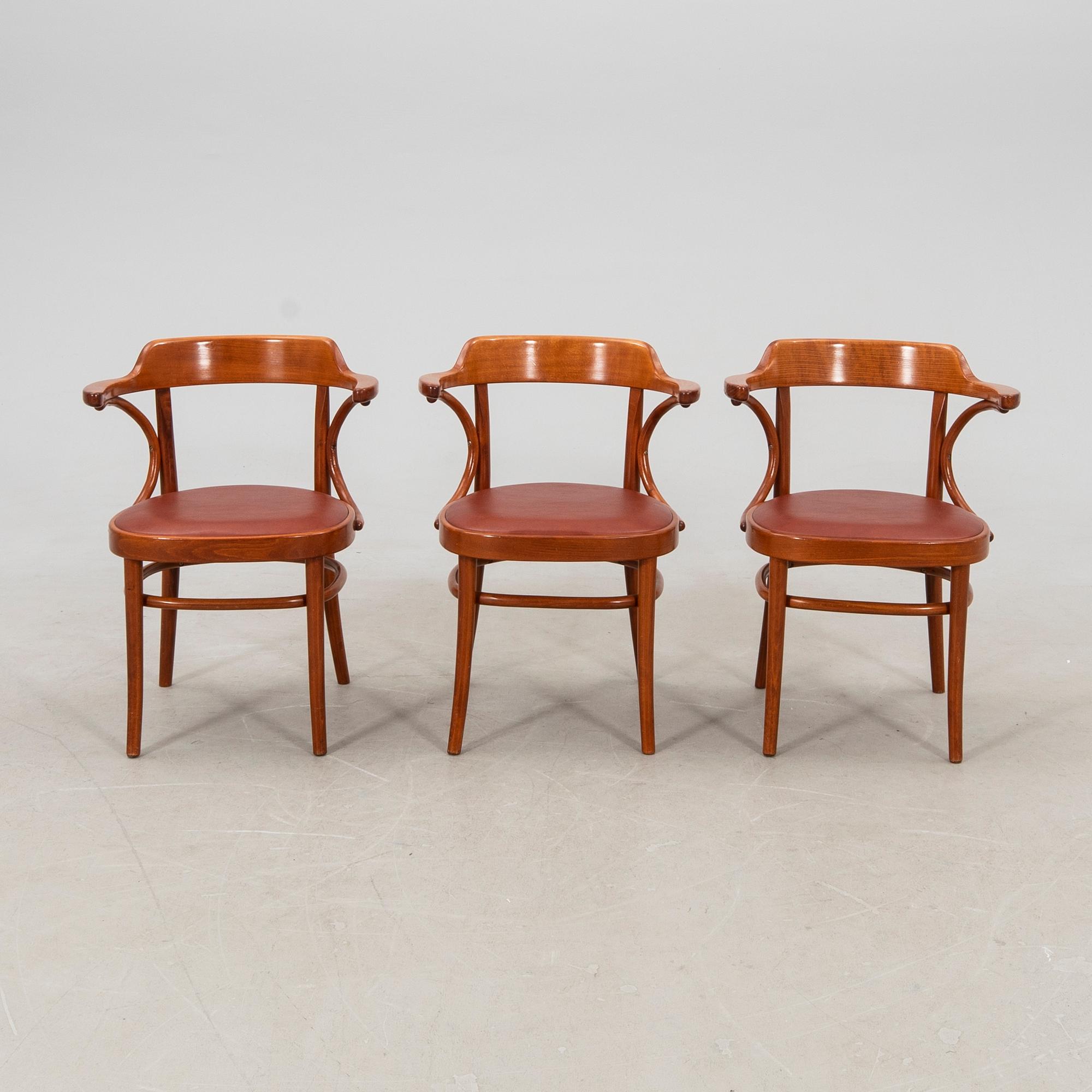 Axel Kandell, karmstolar, 6 st, "Cattelin", Gemla, Diö 1900-talets mitt.