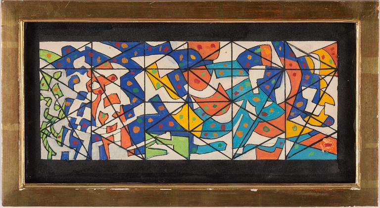 LENNART RODHE, watercolour, signed and dated 1955.