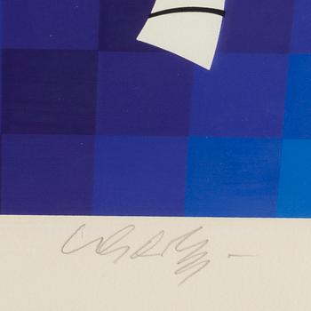 Victor Vasarely, silkscreen, 1987, signed and numbered 123/275.