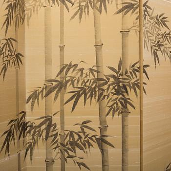 A 21st century Japanese folding screen.