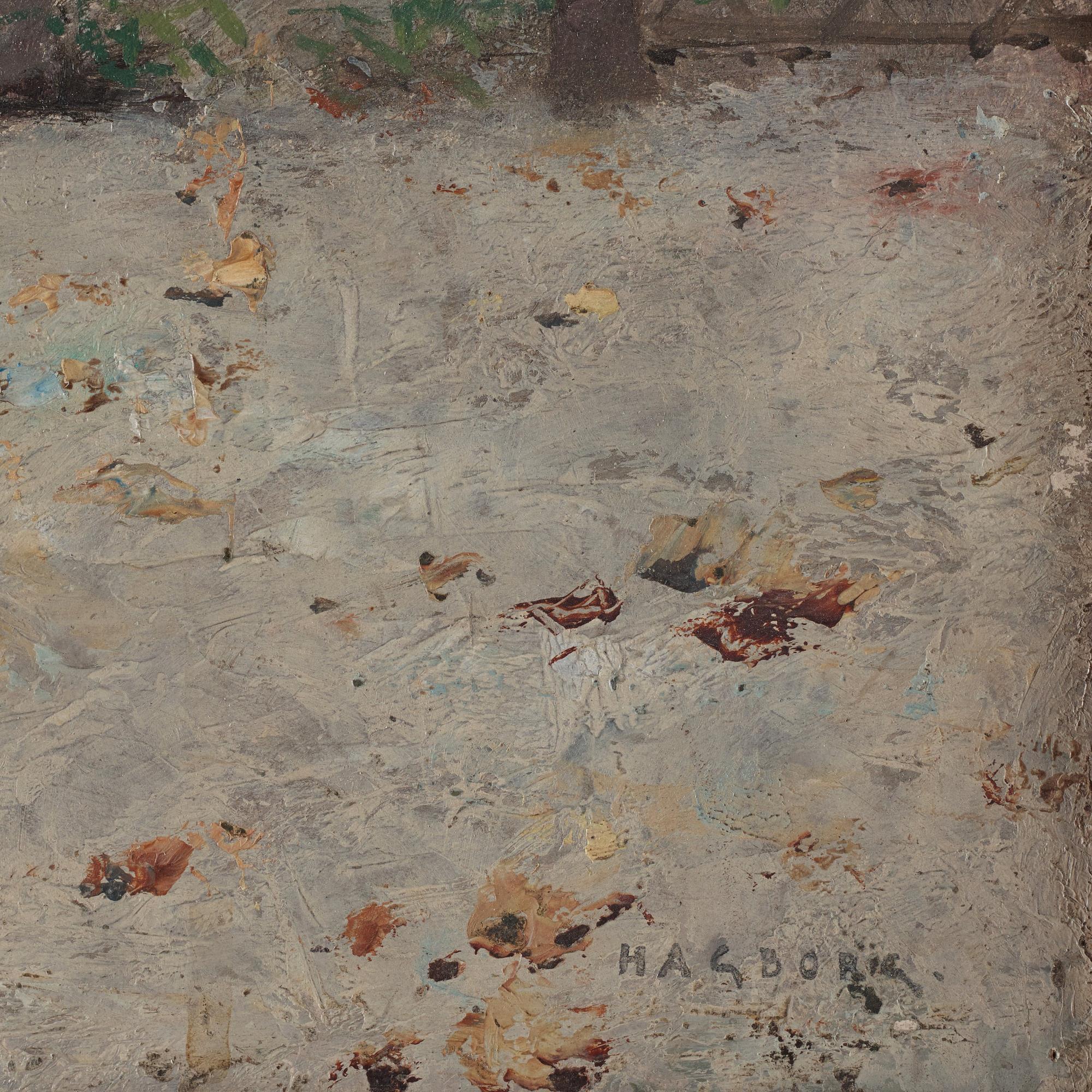August Hagborg, "Utanför Birgers ateljé i Paris" (Outside Birger's atelier in Paris).