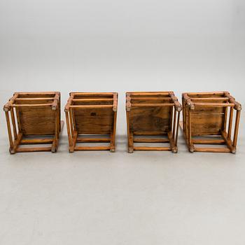 Four 19th century chairs.