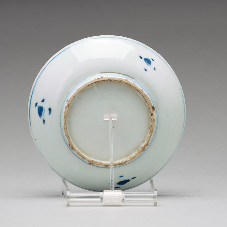 A set of nine blue and white dishes, Ming dynasty Tianqi/Chongzhen, 17th Century.