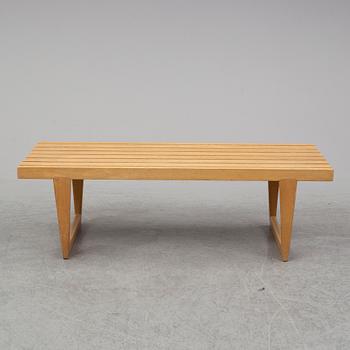 YNGVAR SANDSTROM, an oak 'Tokyo' bench, late 20th Century.