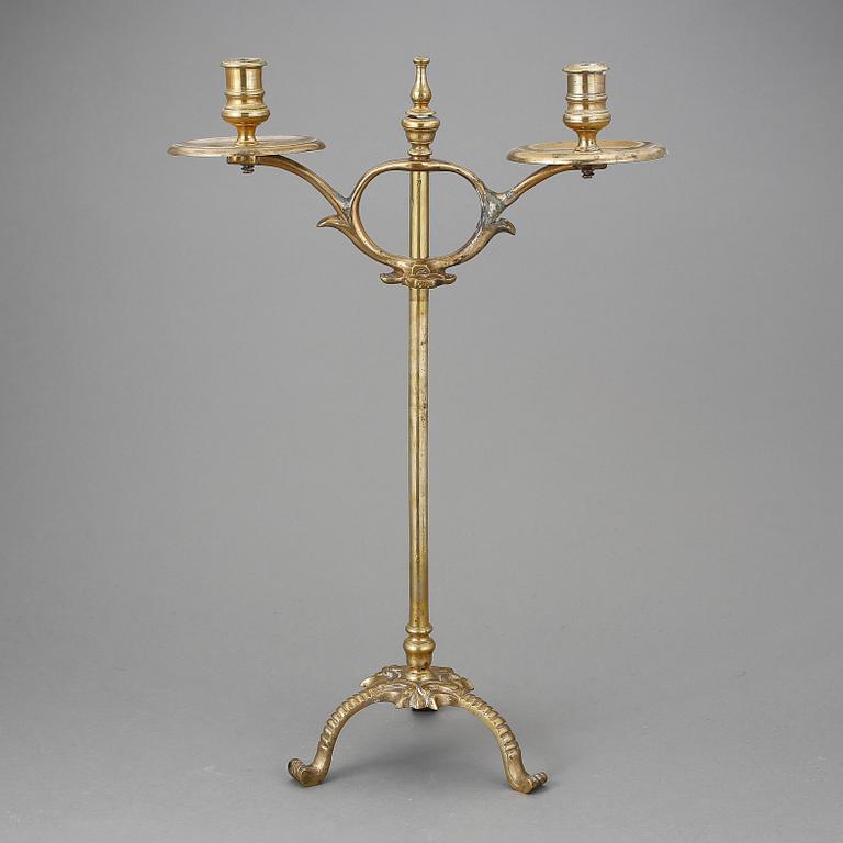 LJUSSTAKE, mässing, 1800-talets andra hälft/slut.