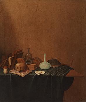 Gerrit van Vucht Attributed to, Vanitas still life.