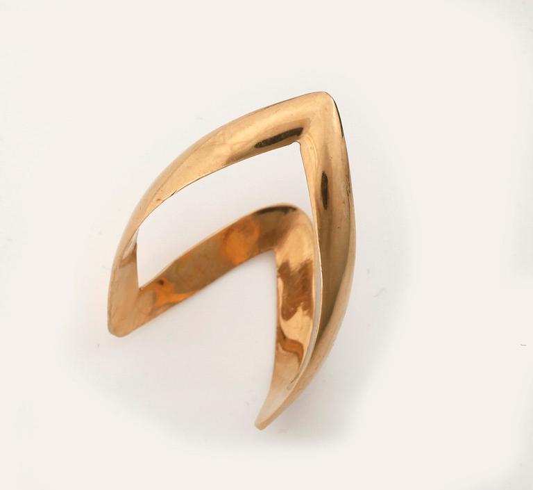 ARMRING OCH RING, 18k guld . Totalvikt 18g.