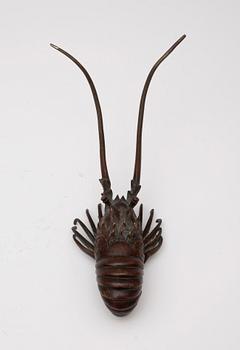 FIGUR, koppar, Japan, 1900-tal.
