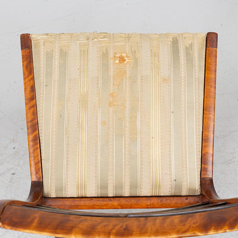 Carl Malmsten, Four chairs, Swedish Grace, Svenska Möbelfabrikerna Bodafors, 1920s.
