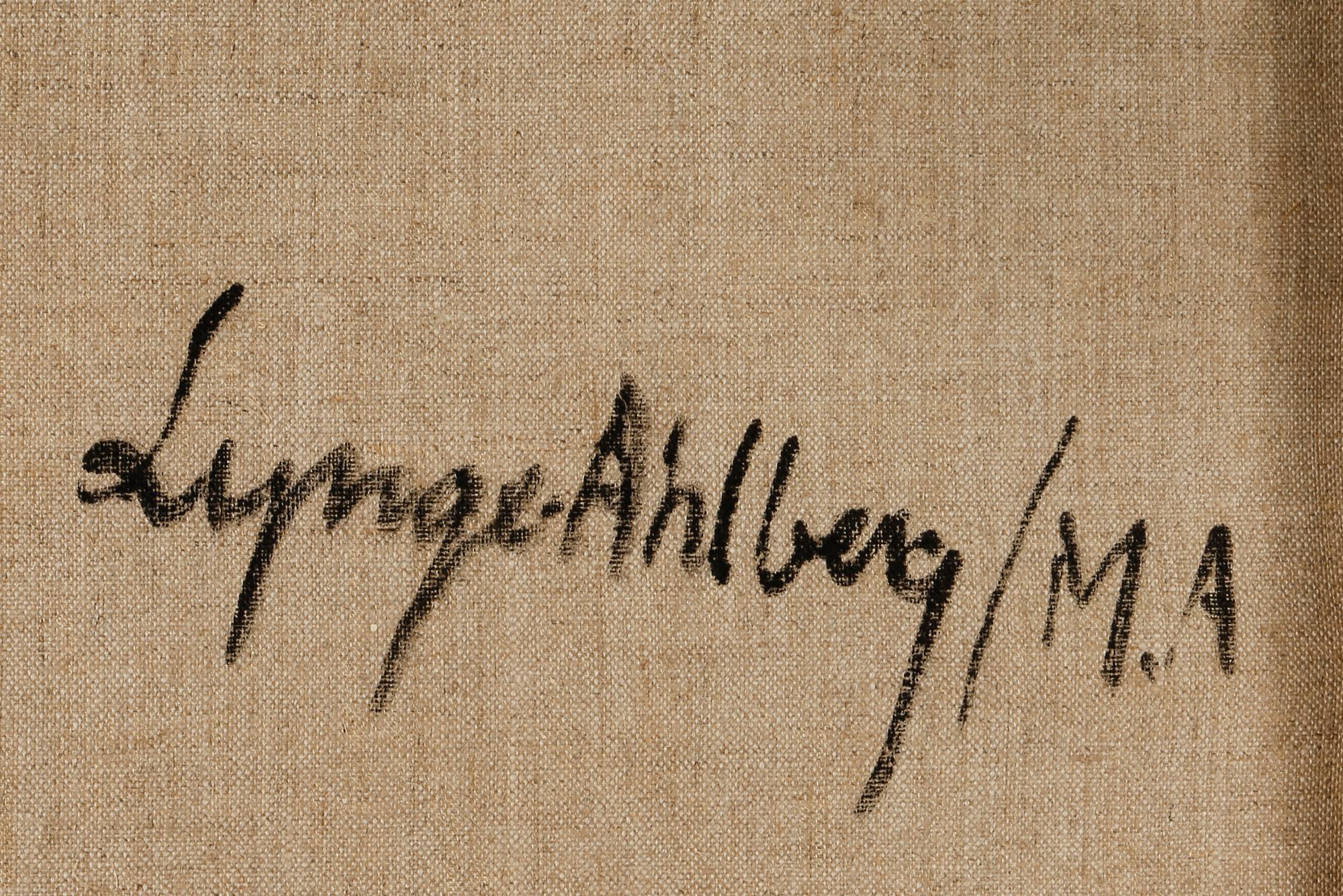 EINAR LYNGE-AHLBERG, olja på duk, signerad a tergo.