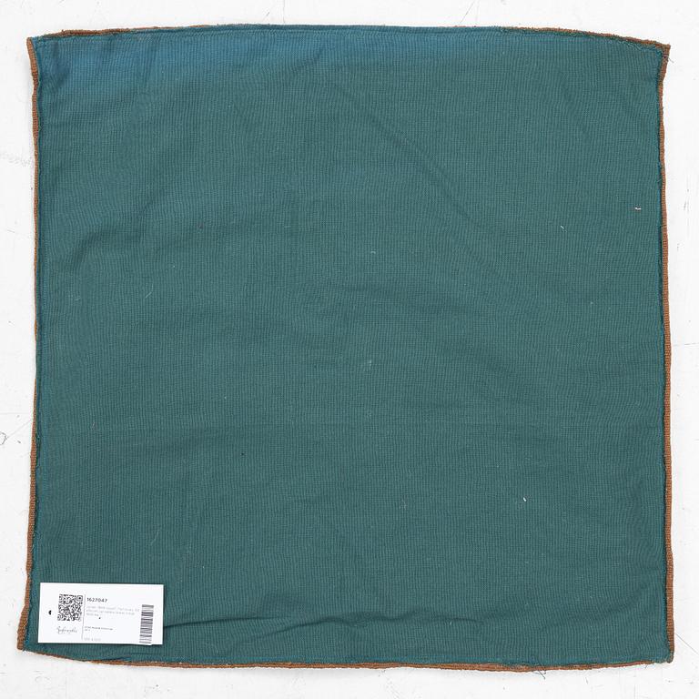 Jynne, "Rött Lejon", flamskväv, 54 x50 cm, sydvästra Skåne, tidigt 1900-tal.