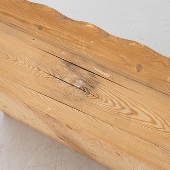 Swedish Modern, a pair of pine wall-mounted shelves, Swedish, 1930s/40s.