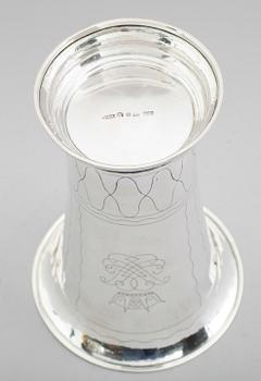BÄGARE, silver, K Anderson, Stockholm 1947. Vikt ca 565 g.