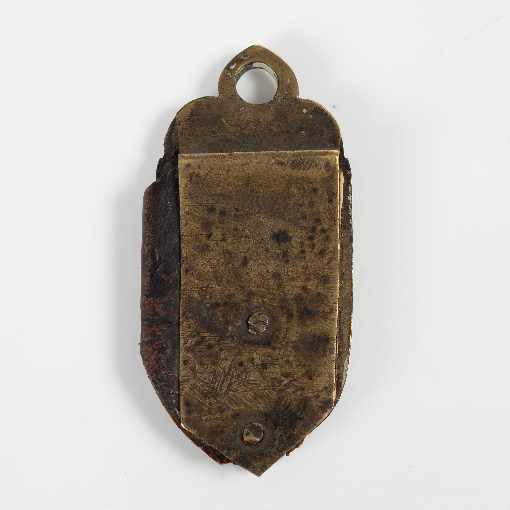 A pair of Baroque gilt brass mounts by C. C. Hartwig (caster active in Stockholm 1702-20).