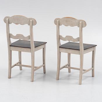 A set of of six chairs, 19th century.