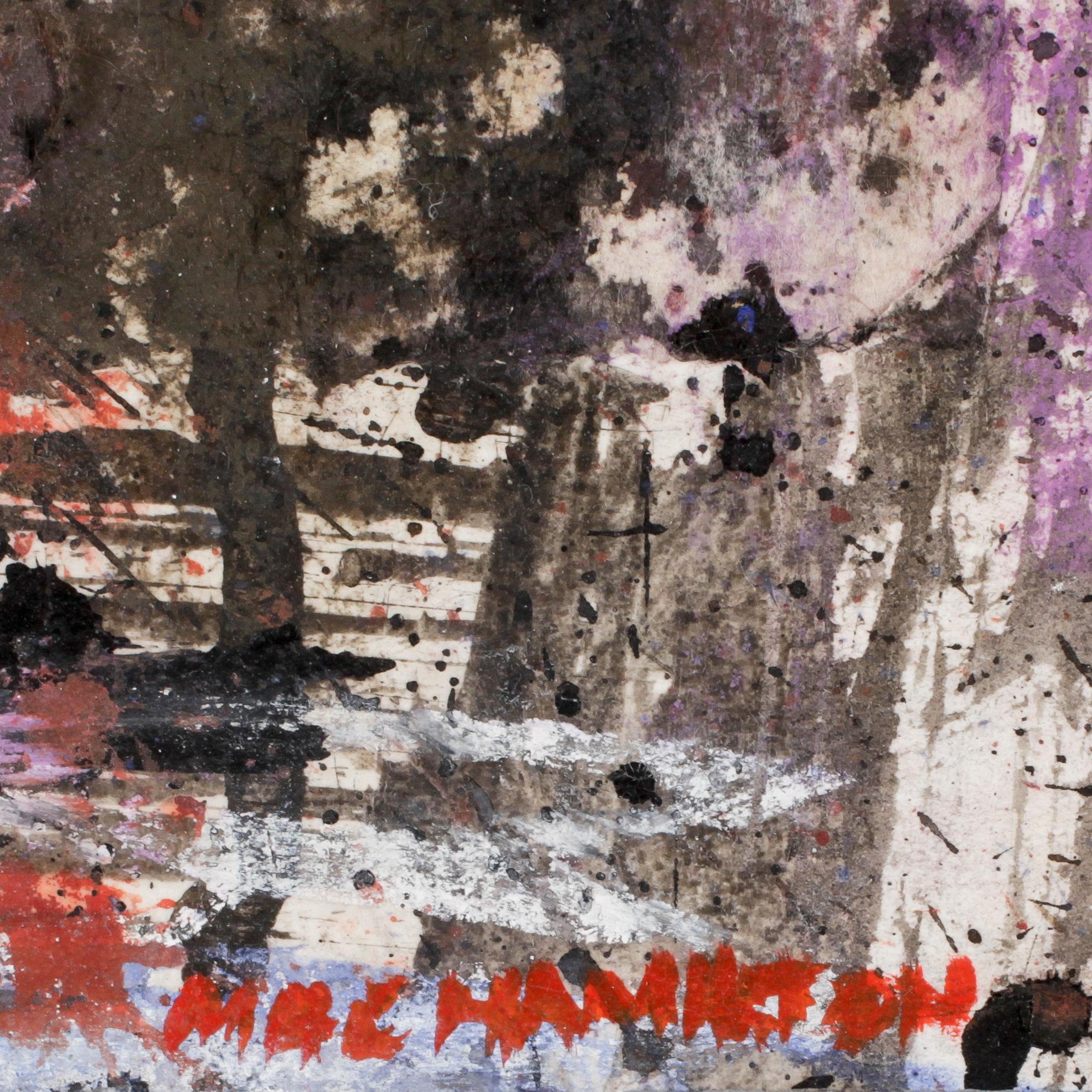 MAC HAMILTON, olja på pannå, sign.