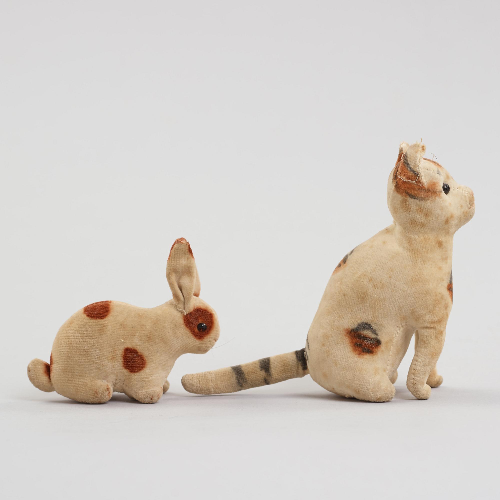 two STEIFF animals, Germany 1902-1918.