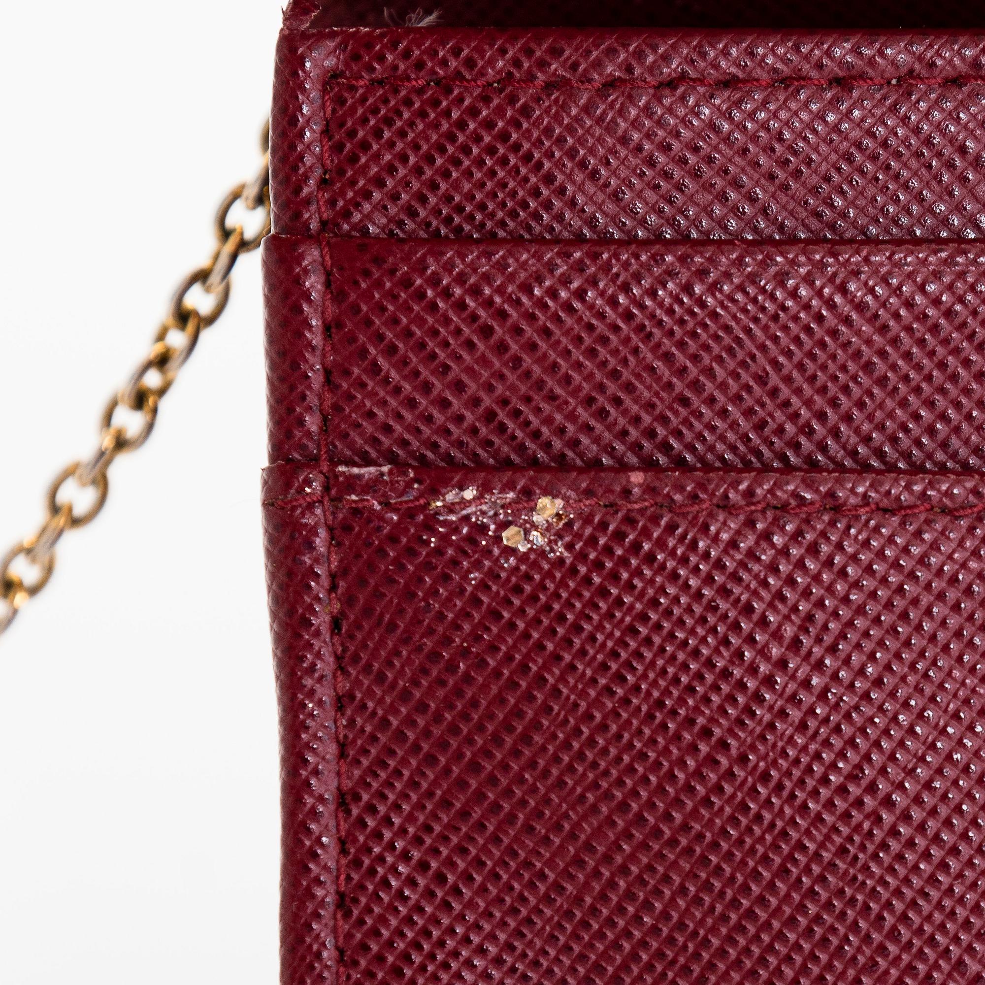 Prada, wallet.